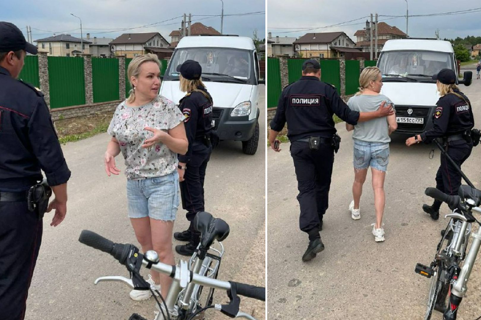 Russian police arrested Marina Ovsianikova.  The whole world knew her - O2