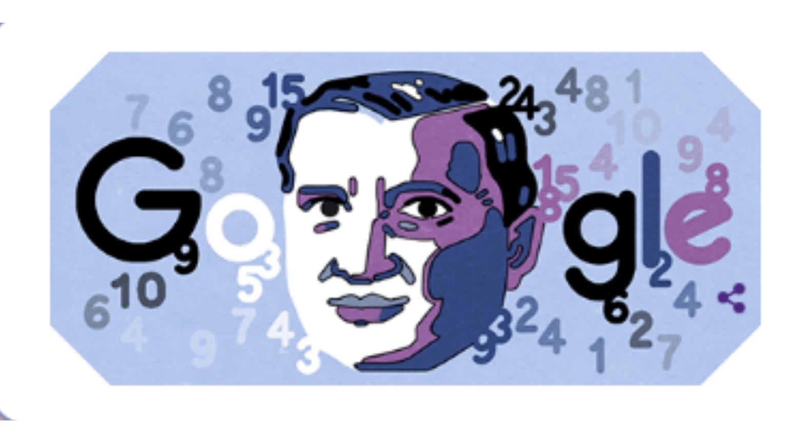 Stefan Banach on Google Doodle.  One of the greatest mathematicians of the twentieth century