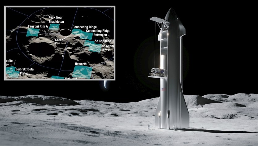 NASA has revealed the possible landing sites for humans on the moon