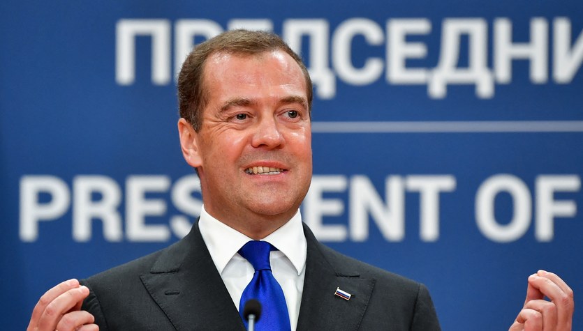 Russia.  Dmitry Medvedev offered two options for ending the war in Ukraine