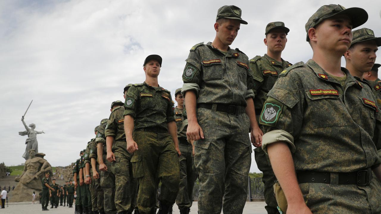 The war in Ukraine.  Russia recruits volunteers for the army.  Formation of a new Russian brigade
