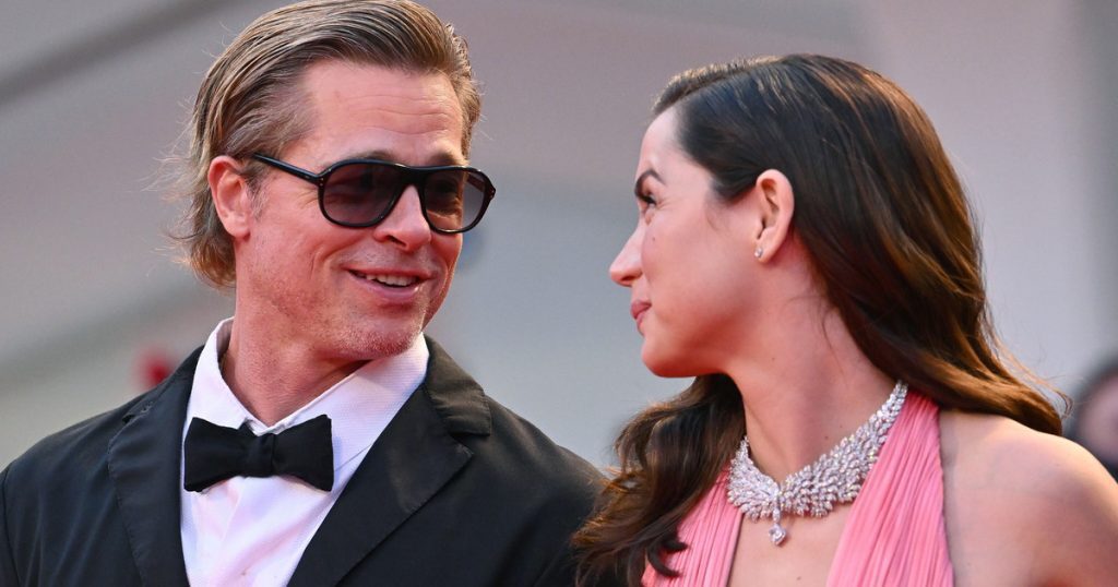 Ana de Armas and Brad Pitt together on the red carpet.  What a couple!