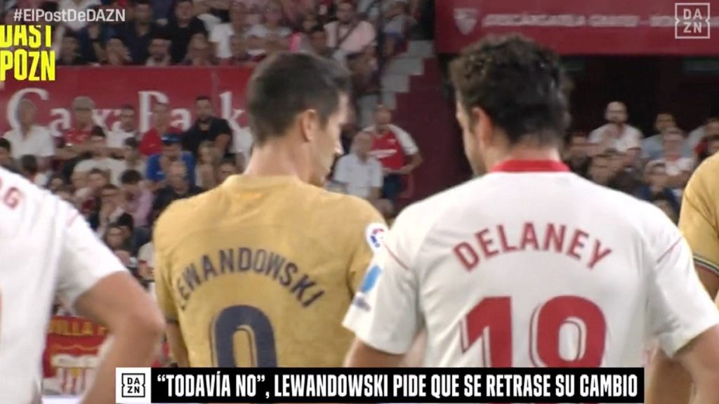 Lewandowski turned into Xavi.  two owl.  The cameras are Pika None