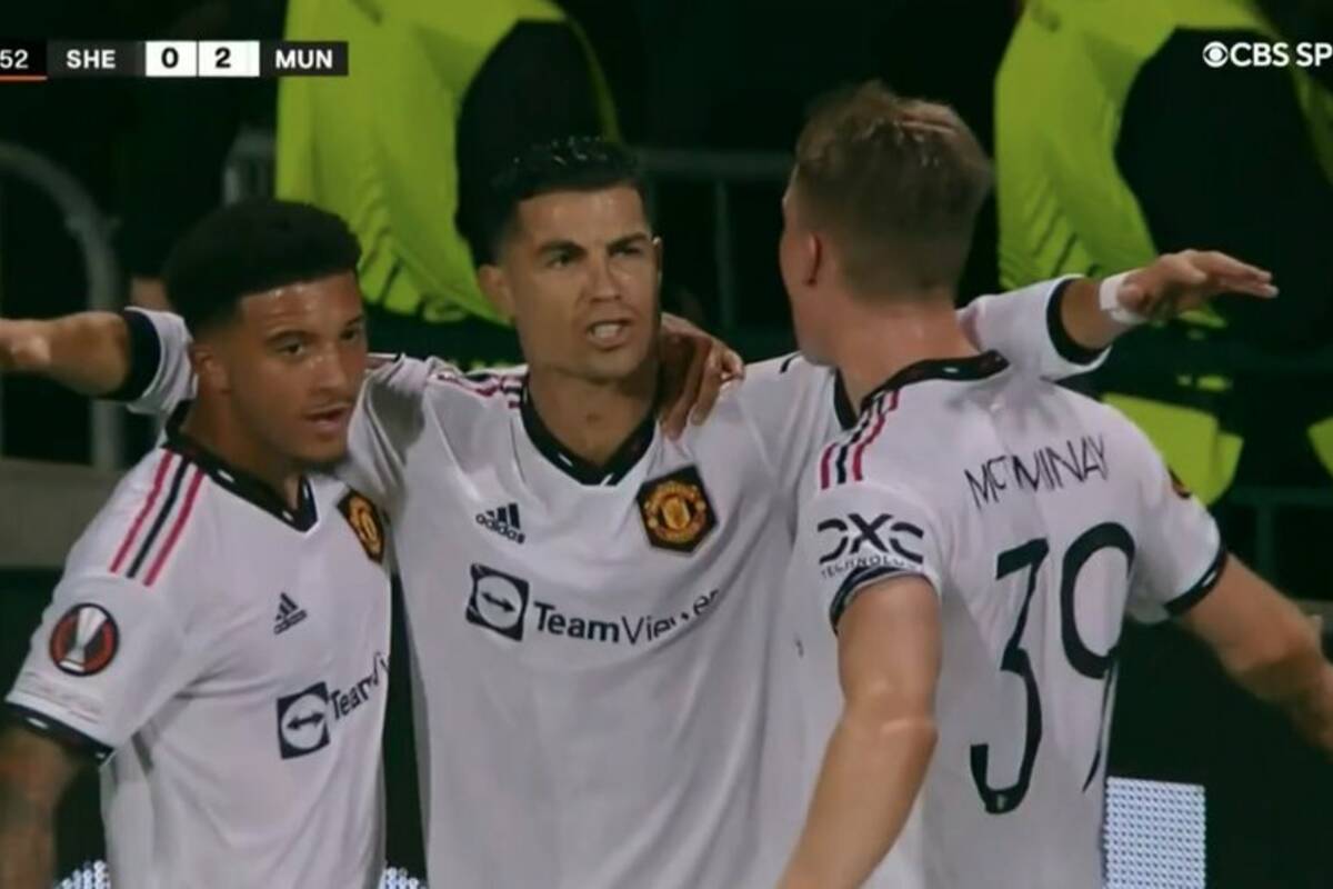 Manchester United finally scores points in the European League!  Cristiano Ronaldo finally collapsed [WIDEO]