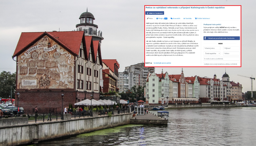 The Czechs mocked Russia.  They are petitioning about Kaliningrad