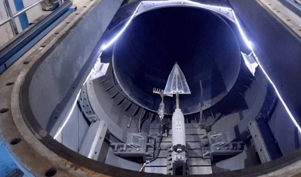 The world's largest free piston wind tunnel.  You'd never guess where it was built