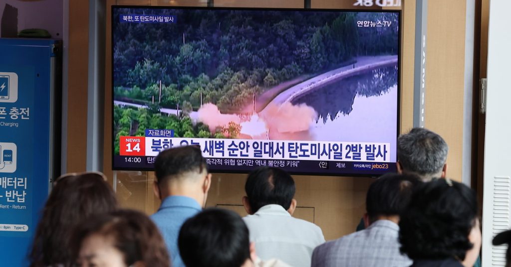 North Korea launched a missile.  Japanese authorities sounded the alarm