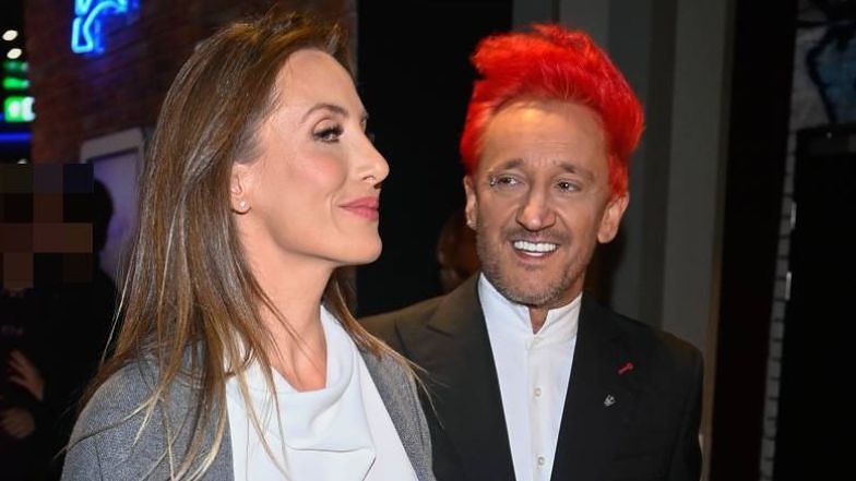 Pola Wiśniewska for the first time since announcing her pregnancy smiles with the help of Michał Wiśniewski at the premiere of "Apokawix" (photo)