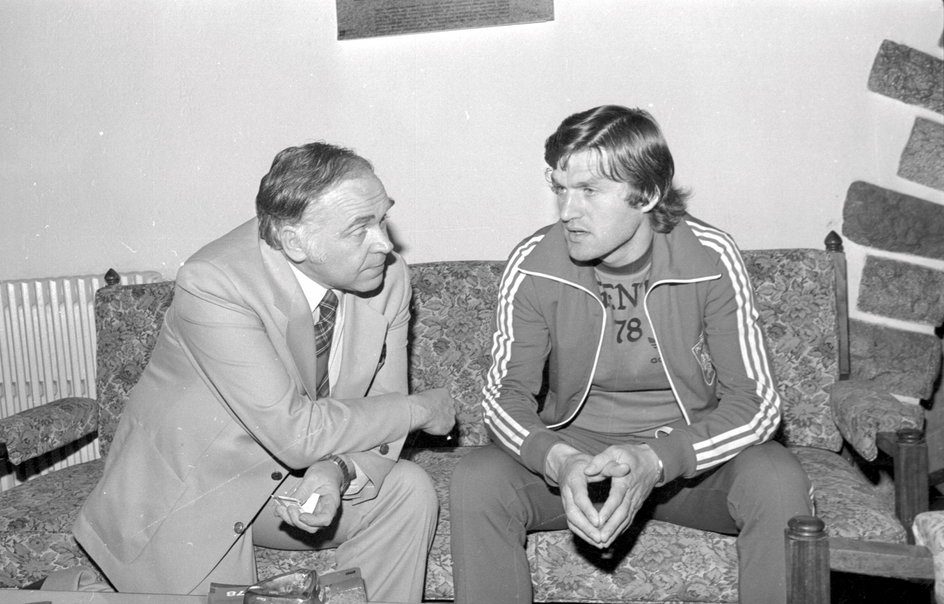 Jan Sizewski and Włodzimierz Lubański during the World Cup in Argentina (1978)