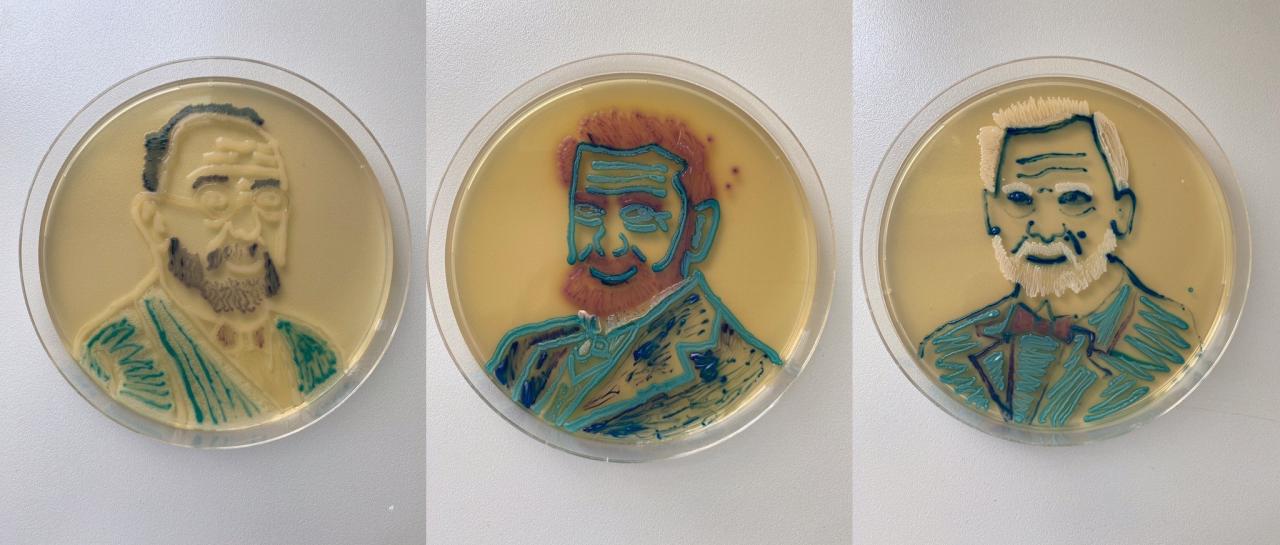 A student from Poznan creates art from microbes and bacteria