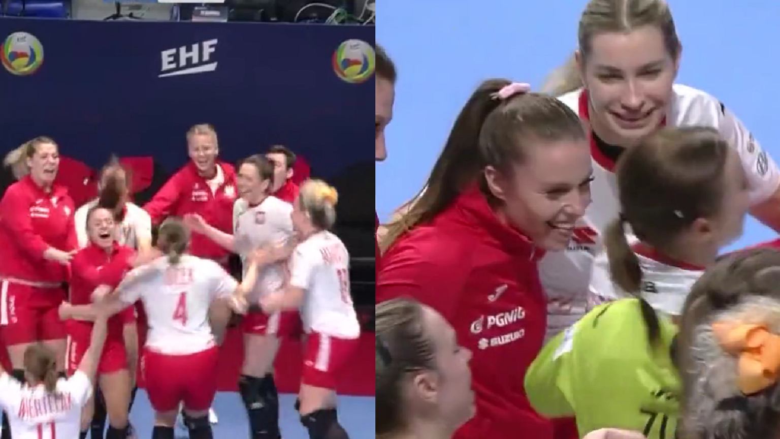 An exciting victory for Polish handball players in the European Championship.  They will fight for promotion