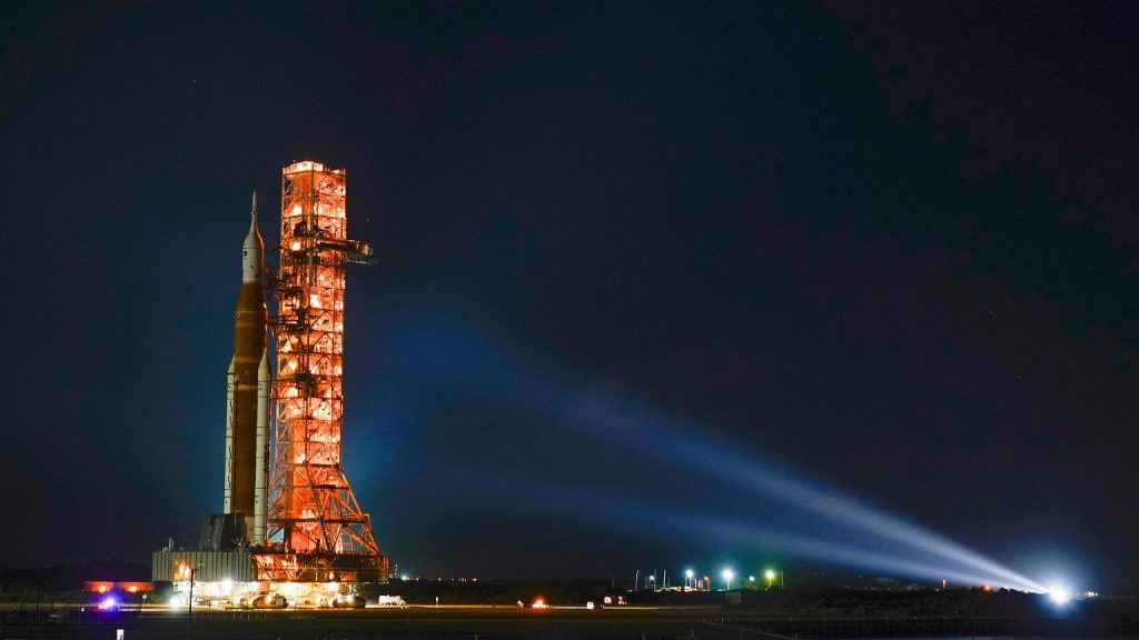 The SLS missile is ready for launch.  The Artemis and NASA mission is just around the corner
