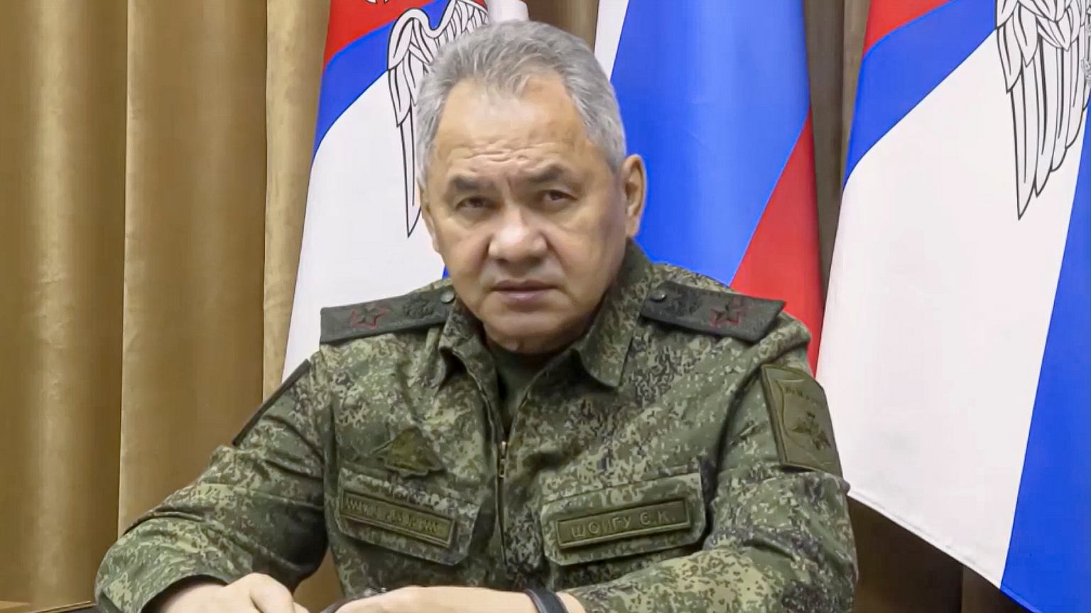 "War under the rug" at the head of the Russian power.  Shoigu's days are numbered.  Be a scapegoat