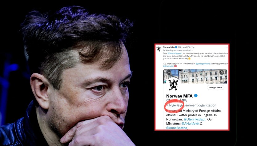 Elon Musk will not be pleased.  Twitter confuses Norway and Nigeria