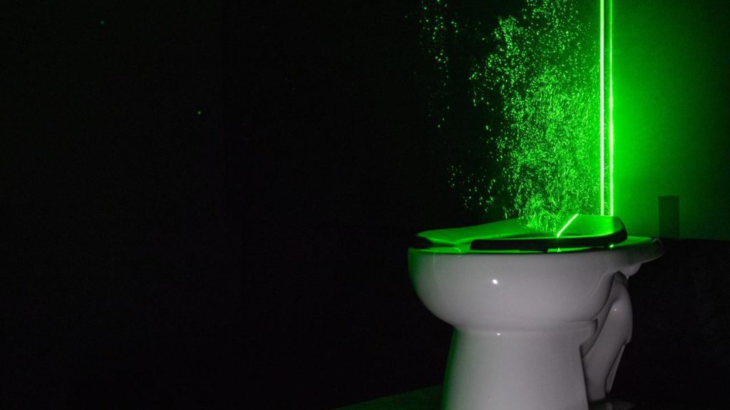 Close the lid when flushing the toilet.  This video will show you why it's worth it