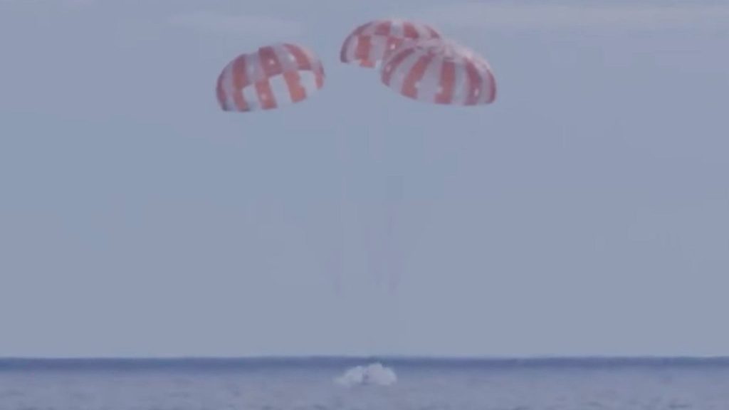 Artemis mission.  The Orion capsule has successfully returned to Earth.  "She's already home."