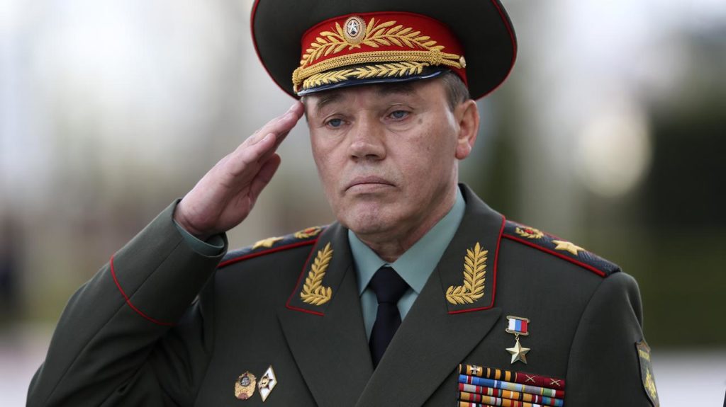 Ukraine - Russia.  Attack on General Gerasimov, Chief of the Russian General Staff, with gunfire by Ukrainian forces